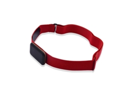 Correa de pecho con monitor de frecuencia cardíaca rojo para deportes al aire libre con Bluetooth extensible hasta 100 cm Jinyubo Store