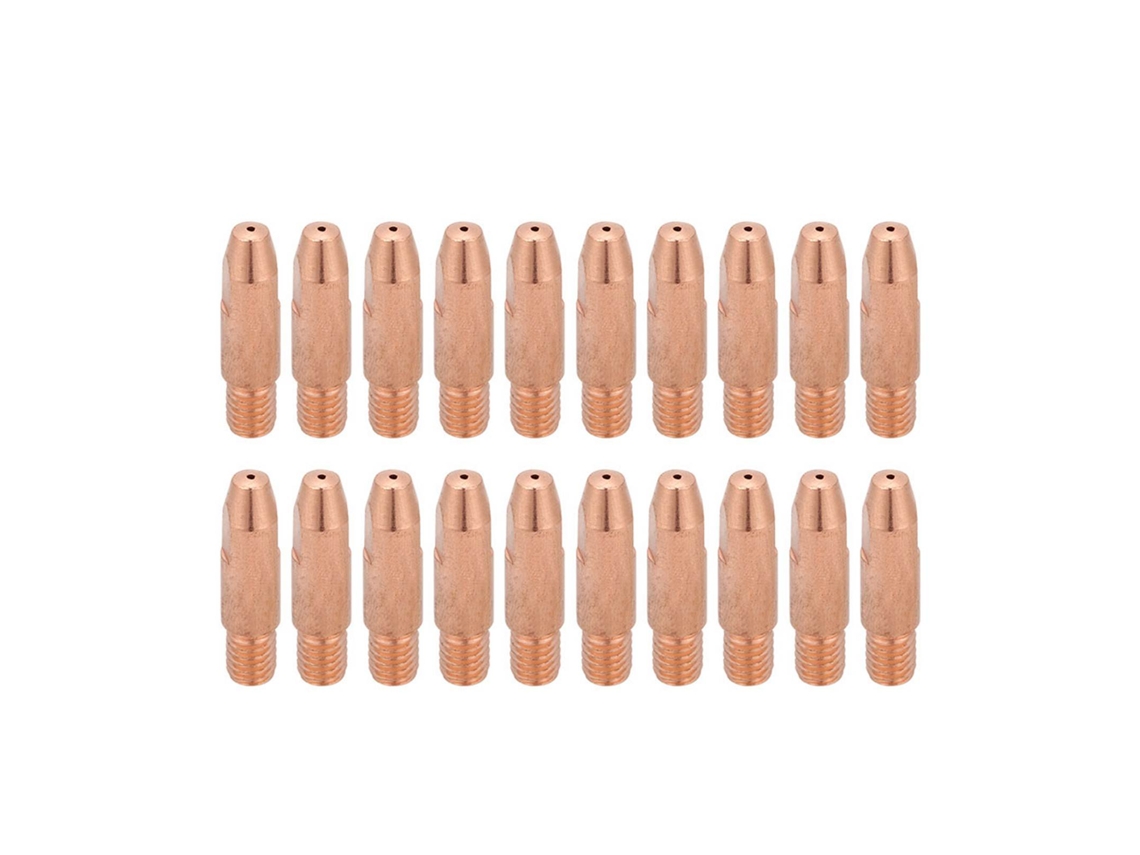 20 Puntas De Contacto De Cobre M6 Para Antorcha De Soldadura Mig/mag Binzel 24kd (1,0 Mm)