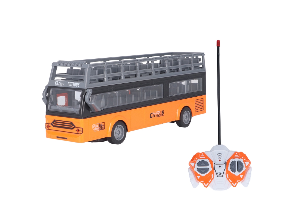 Ônibus De Dois Andares Controle Remoto 4 Canais Com Portas Abertas E Aceleração Qh204