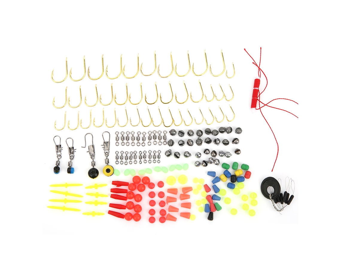 Kit De Señuelos De Pesca Con Caja, Encendedor, Anzuelos, Emerillones Y Accesorios Para Pesca En El Mar.