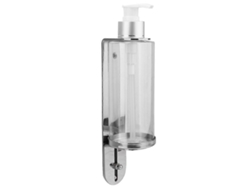 Dispensador de jabón de baño, montaje en pared, dispensador de espuma, plateado, 23 x 6 x 5,5 cm, 1 pieza Rosewell