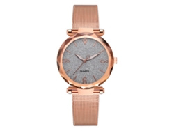 Reloj De Pulsera De Cuarzo De Aleación Para Mujer Con Esfera Redonda Blanca.