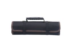 Bolsa De Herramientas Enrollable Negra Oxford 600d Con Múltiples Bolsillos Para Electricistas.