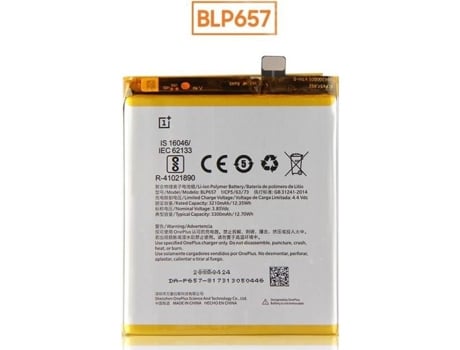 Batería ONEPLUS 6 Blp 657