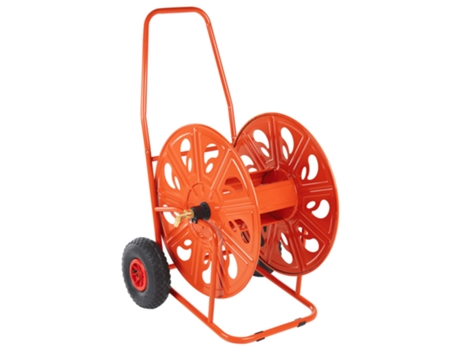 Carrito carrete VIDAXL para manguera de 140 m 3/4 acero