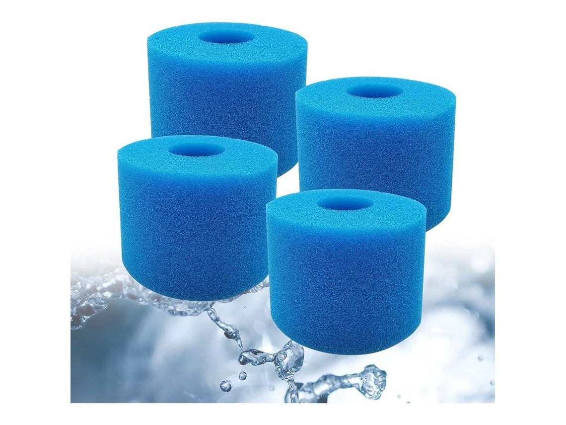 4 Filtros De Espuma Lavables De Repuesto Para Filtro Tipo S1, 10,8 X 10,8 X 7,2 Cm