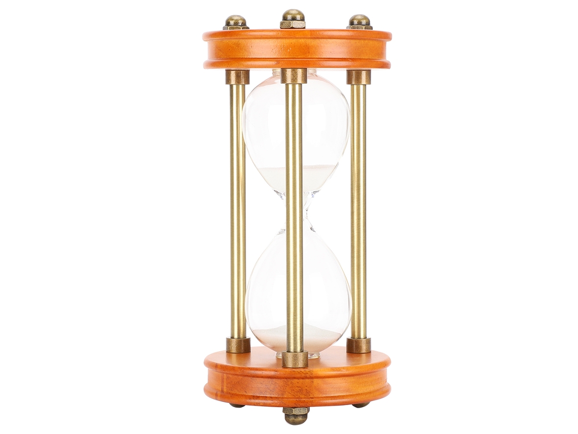 Reloj de 15 minutos, decoración de metal y cristal, regalo.