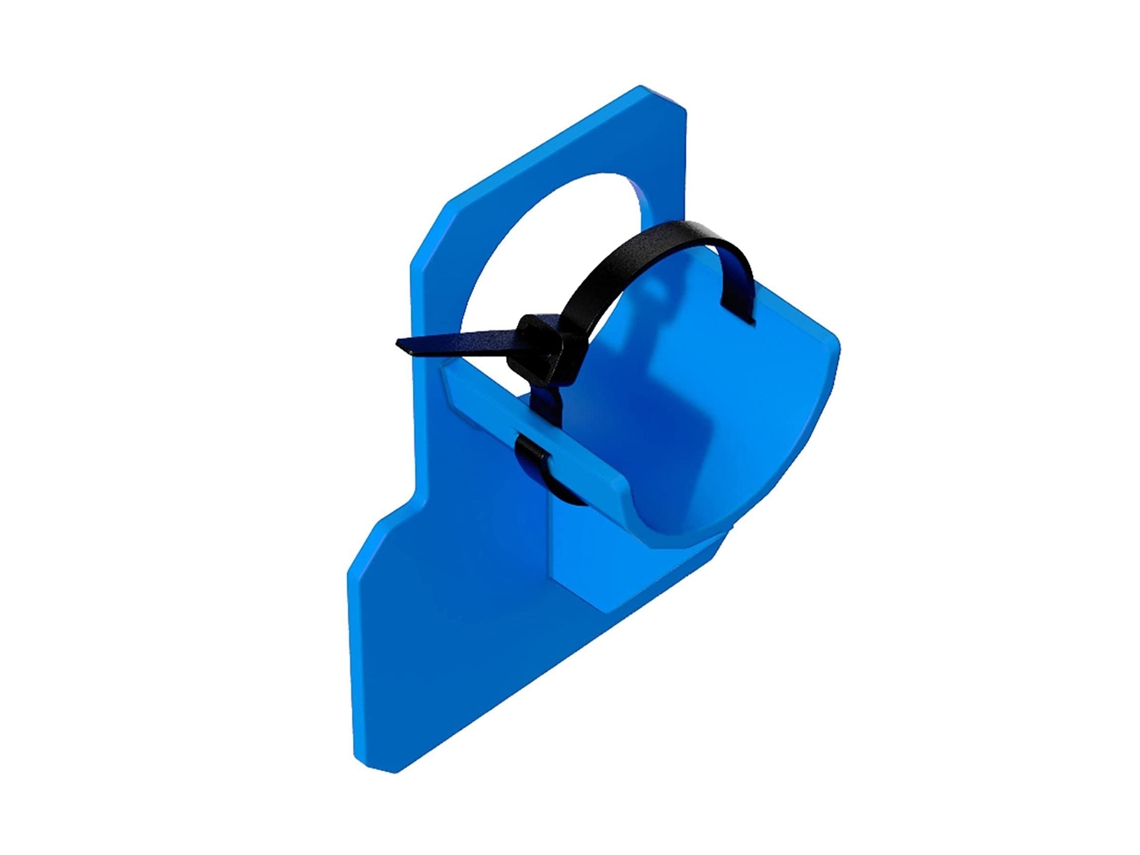 Soporte para manguera de piscina para tubos ABS de 30-38 mm con sistema de sujeción.