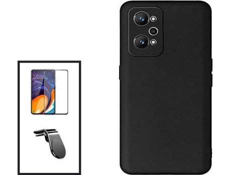 Kit Carcasa + Protector de Pantalla + Soporte Realme Gt Neo2 GIFT4ME Negro