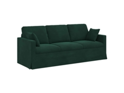 Sofá De Salón | Sofá De Descanso | Sofá Verde Oscuro 198 X 78 X 80 Cm Terciopelo