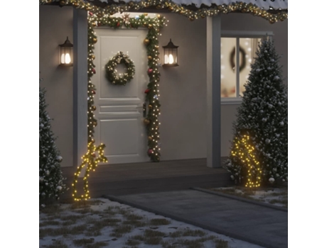 Adorno de Navidad VIDAXL Estrella Fugaz Luces Estacas (62 cm)