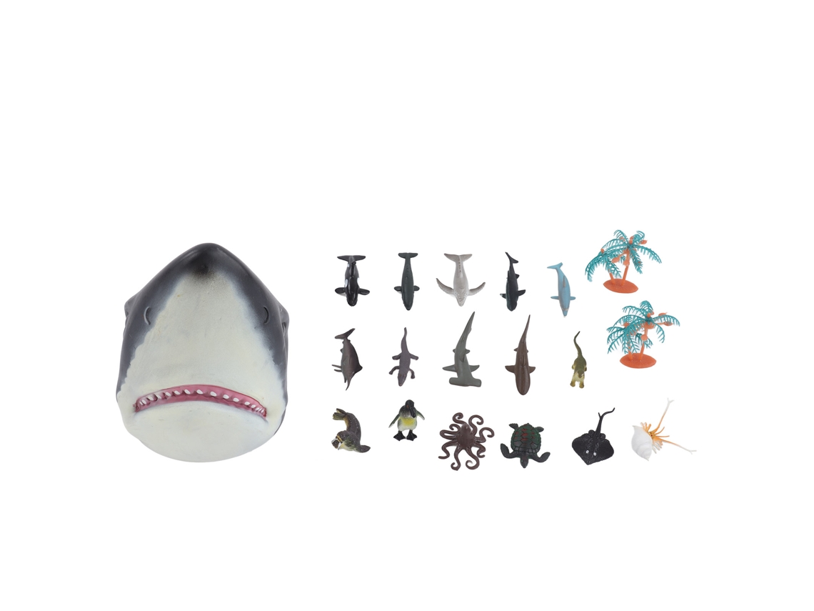 Juego De Marionetas De Animales Marinos, 16 Modelos Realistas, Juguetes De Peces Para Niños