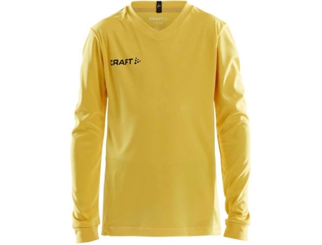 Camiseta de Hombre para Fútbol CRAFT Squad Solid Amarillo (10/12 Años)