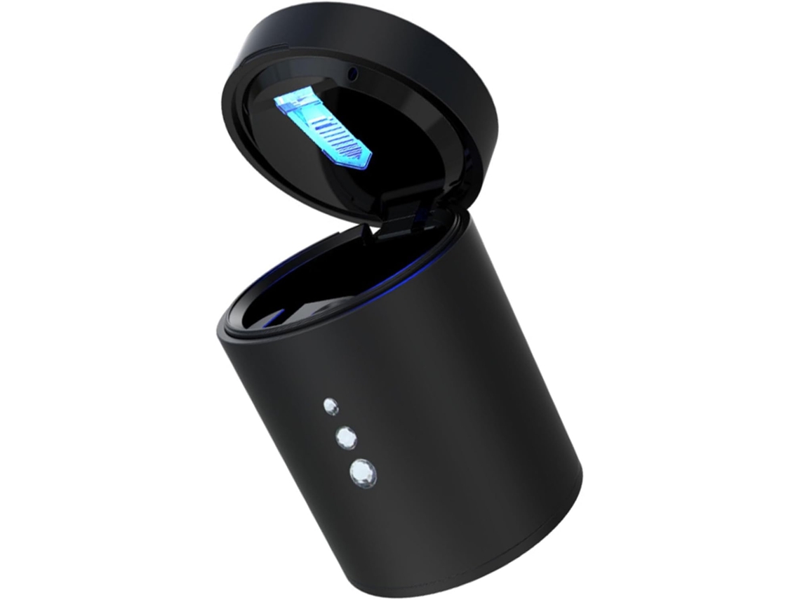 Cinzeiro De Carro Com Led, Compartimento Para Cinzas E Resíduos, Resistente Ao Fogo.