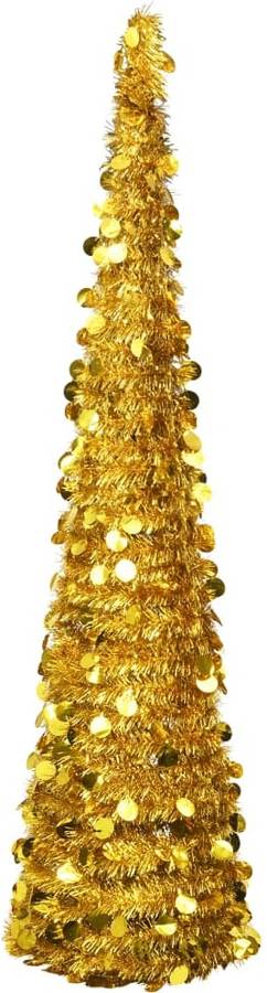Árbol de Navidad VIDAXL Pop-up (PET - Dorado - 180 cm)