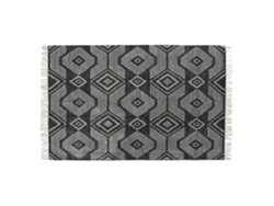 Alfombra Algodon 1400 Gsm, Flecos Negro 200x290x1cm