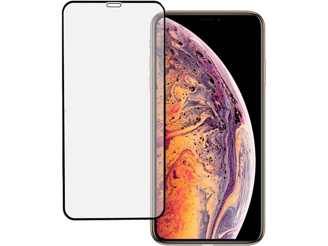 Protector de Cristal Templado iPhone XS Max WEPHONE ACCESORIOS Full Glue Negro