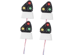 5 Juegos De Mini Accesorios Decorativos De Tren Con Luces Para Decoración De Mesa Diy
