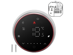 2026 Store-termostato Inteligente Programable De 1 Semana Con Pantalla Led, Redondo Empotrado, Digital, Para Sistema De Calefacción De Agua, Negro, Ac95‑240v