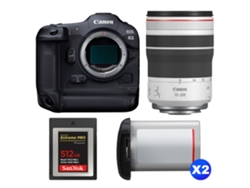 Canon Eos R3 + Rf 70-200mm F/4 L Is Usm + 1 Sandisk 512gb Extreme Pro Cfexpress Type B + 2 Canon Lp-e19 + Ebook “20 Consejos Para Fotos Que Impactan”