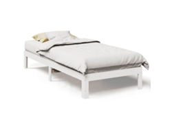 Maison Exclusive - Cama Sin Colchón Madera Maciza De Pino Blanca 80x200 Cm