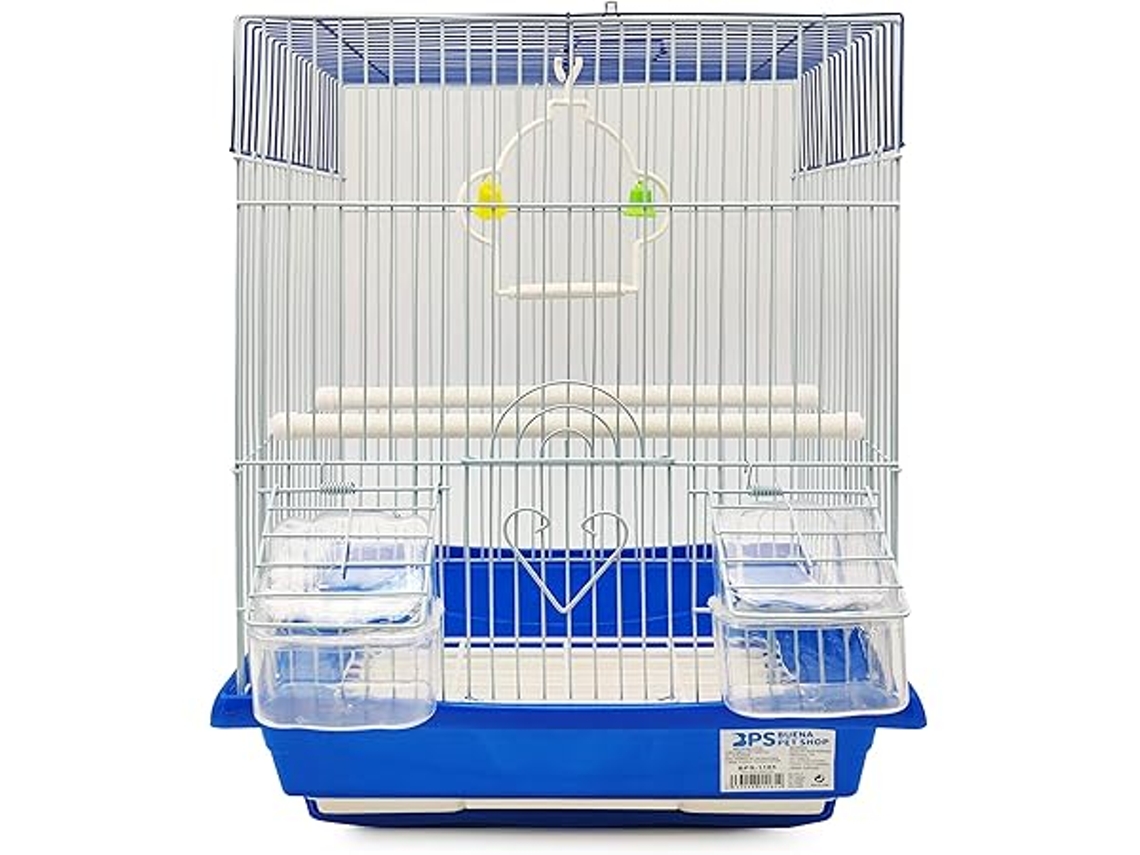 Jaula Está Especialmente Diseñada Para Loros Y Canarios Y Está Completamente Equipada Con Nido, Comederos Y Bebederos, Percha Y Zona De Jueg