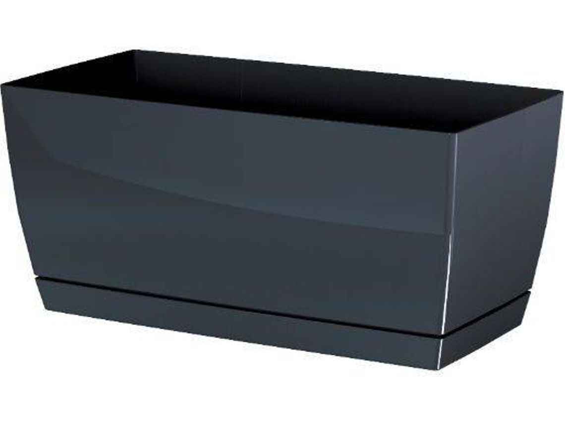 Maceta PROSPERPLAST Coubi Case P (Gris - 24 x 12 x 11 cm)