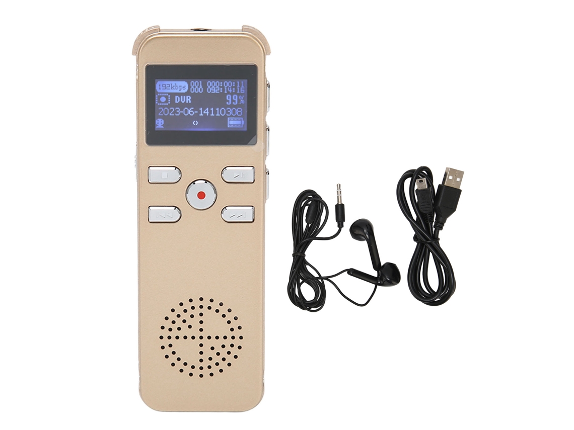 Grabadora De Voz Digital Con Activación Por Voz, 220 Horas De Autonomía, Grabadora De Sonido, Dispositivo Mp3, 8 Gb, Para Clases Y Reuniones.