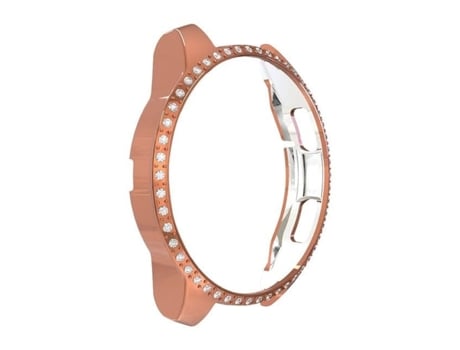 Carcasa de Reloj SLOWMOOSE Samsung Galaxy Watch Gear S3 Frontier Bumper Diamante Suave Chapado Inteligente (Rosa - Gear S3)
