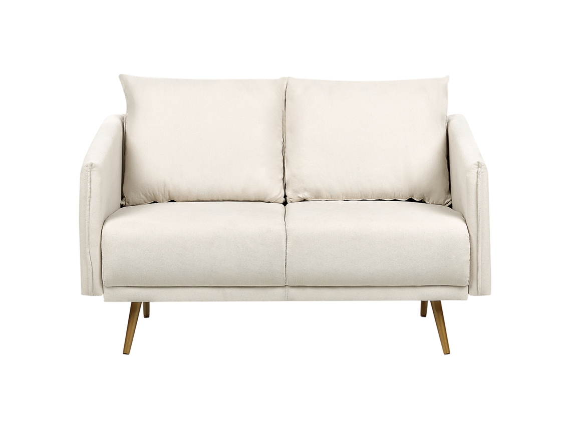Sofá de 2 plazas BELIANI Maura de Poliéster Beige 130x78x83
