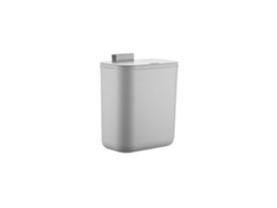 Relaxdays Caixote De Lixo De Cozinha, 9 L, Caixote Suspenso Para Resíduos Orgânicos E Lixo, Plástico, Cinza