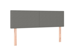 Juego de cabecero de tela de 2 piezas 72x5x78/88 cm Gris oscuro MAISON EXCLUSIVE