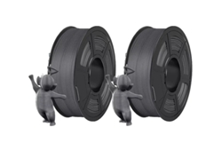 Filamento para impresora 3D, PLA ecológico, optimizado para impresoras FDM, gris mate.