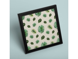 Póster NACNIC de Flores y Naturaleza. Cuadrada Verde Que Te Quiero Verde, Ilustrada con Dibujos A Color.