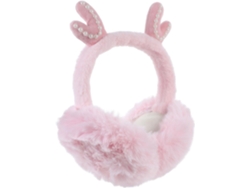 Orejeras De Invierno De Felpa Gruesa Rosa, Talla Única, Protección Térmica Para Mujeres Y