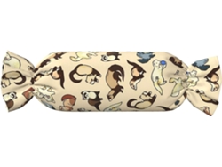 Almohada Cilíndrica Forma Caramelo Felpa Poliéster Espuma Viscoelástica Resistentes Ajustable Fácil Soporte