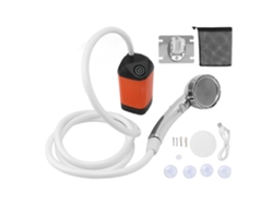 Ducha portátil para acampar, cabezal de ducha ajustable de 3 velocidades, bomba de ducha para acampar al aire libre, eléctrica, recargable, por
