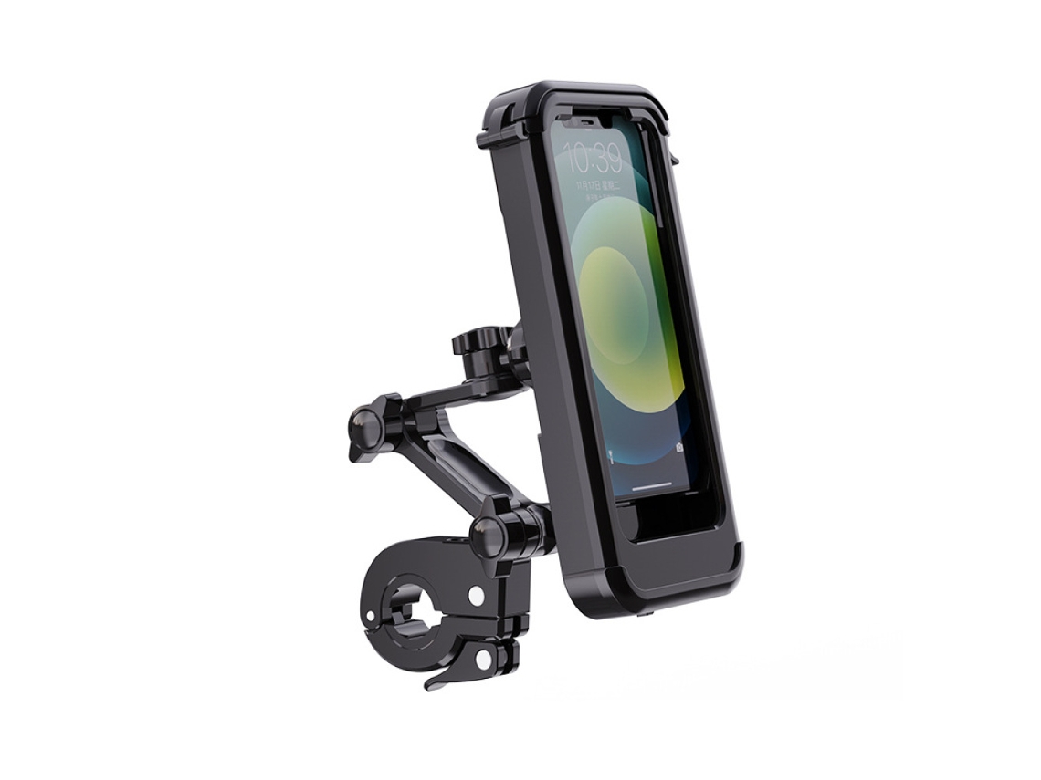 MEOIRUERY Soporte para Teléfono Universal Rotativo 360° Impermeable para Bicicleta y Motocicleta, Antivibración, Compatible con Smartphones de 4,5 a 6,1 Pulgada