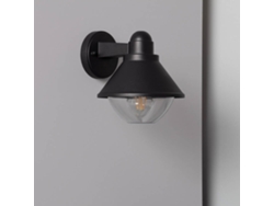 Lámpara de Pared LEDKIA (Negro - Aluminio - 20.5x23.5x19.5 cm)