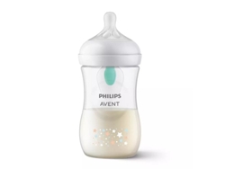 Mamadeira Natural Response Airfree 260 Ml Estrelas Transparentephilips Avent