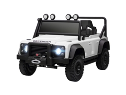 Coche eléctrico infantil de 12 V con control remoto y luces LED.