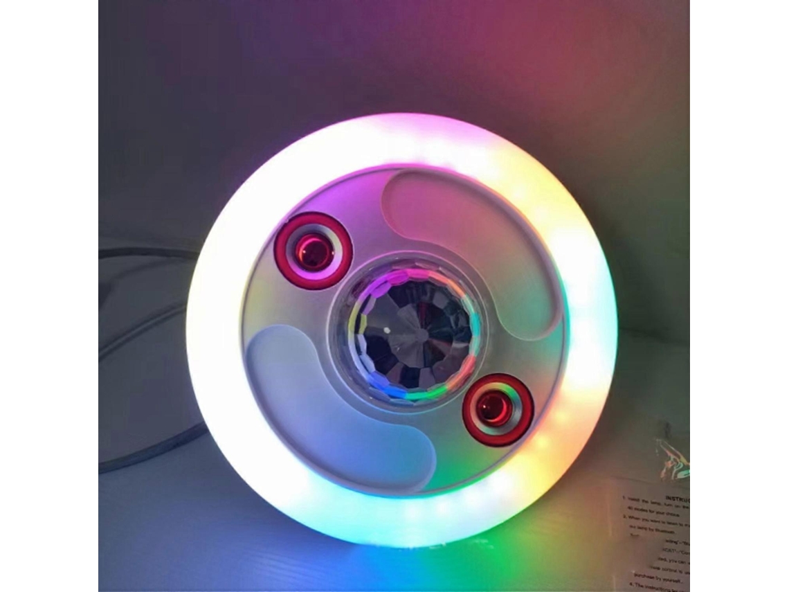 Lámpara musical Neoglint RGB con cambio de color, altavoz Bluetooth, bombilla de ambiente E27 con control remoto Chennnls