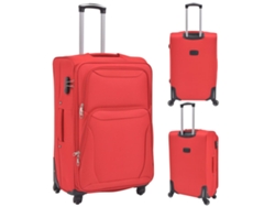 Maison Exclusive - Juego De 3 Maletas Blandas Rojas