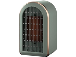 Calefactor Eléctrico Cerámico Portátil De 1200 W Con 2 Velocidades Y Múltiples Protecciones De Seguridad (verde)