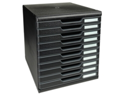Caja Cajón EXACOMPTA Modulo A4 10 Cajones Negro