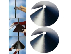 Omni-protector Anti Ardillas Para Comedero De Aves Banda De Seguridad De Envoltorio Tamaños 12 14 16 Pulgadas Plástico 12 Pulgadas
