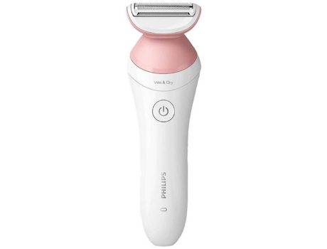 Afeitadora Femenina PHILIPS Lady Shaver Series 6000 Blanco Rosa