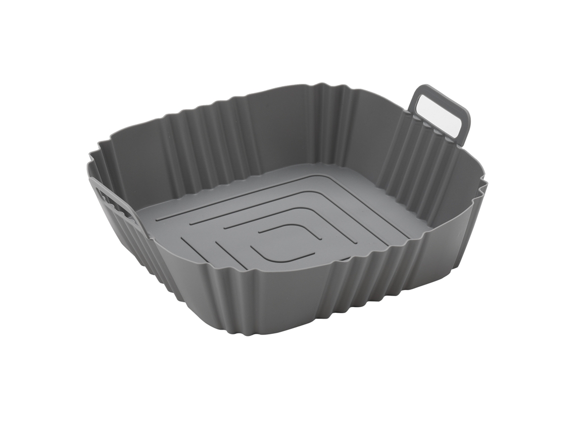 Bandeja/tapete de silicona para freidora de aire, 3 piezas, gris Tommy01. Tienda BEHAPPY EU