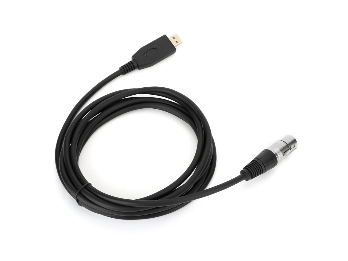 Cable de micrófono USB (conecta USB macho a XLR hembra)