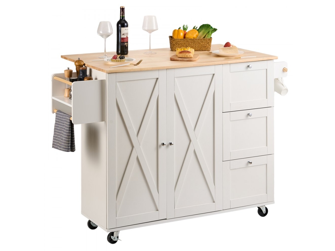 Conjunto de muebles de cocina Tekmaquinas con almacenaje y mesa auxiliar